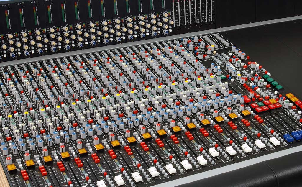 64 Channel Surround Sound Mixing Console with patch bay