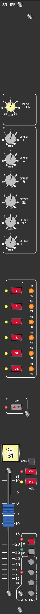 6-Channel Line Input Module ISR Top Plate